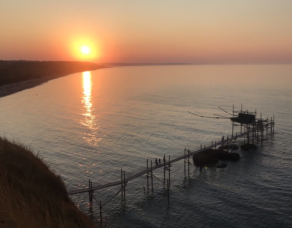 Punta aderci tramonto abruzzo